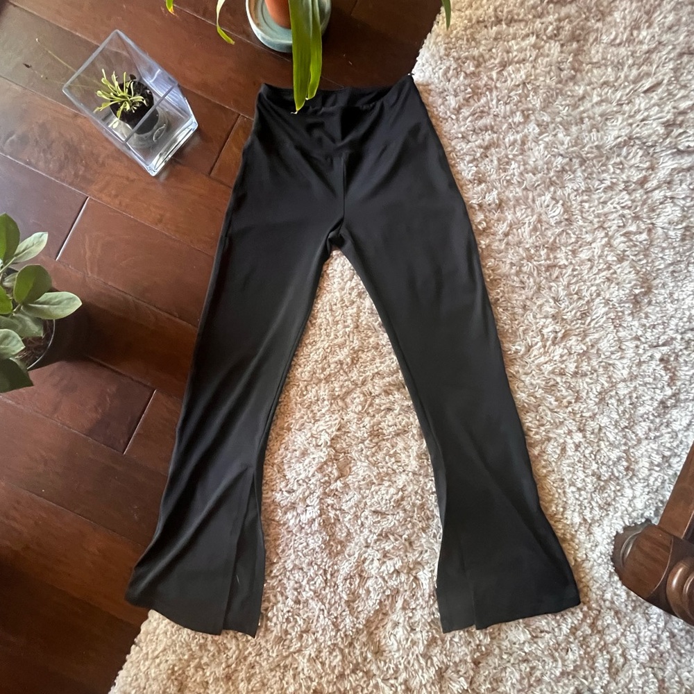 Black Shein Flare Leggings
